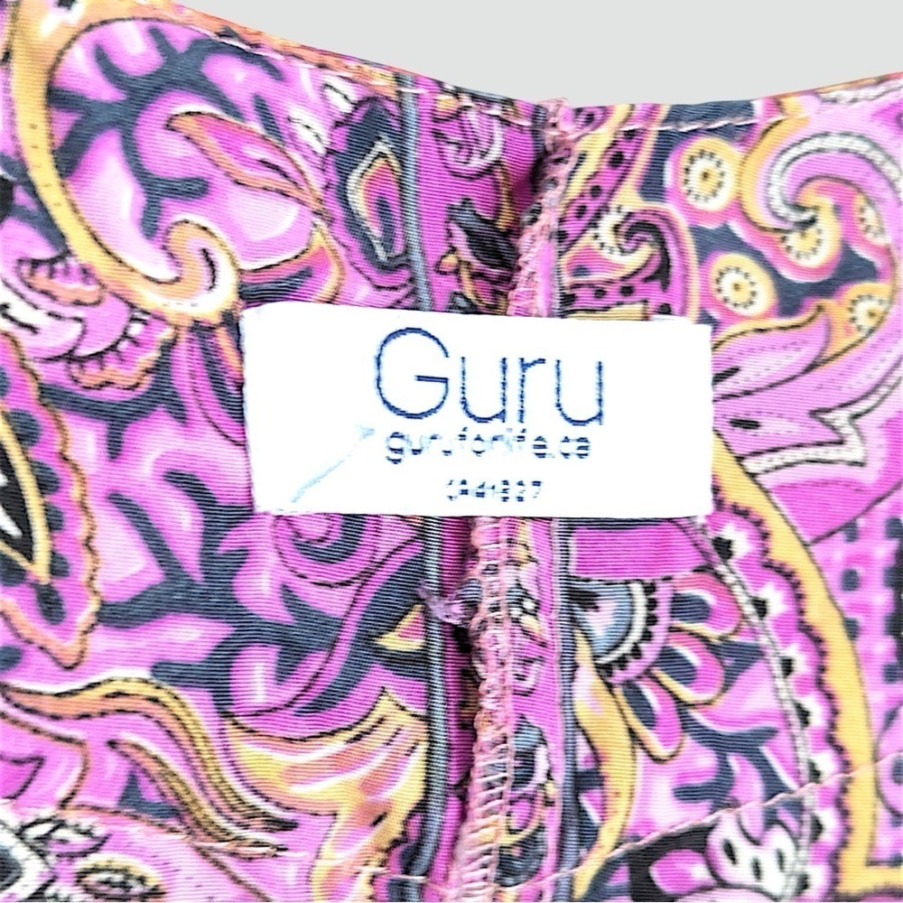 GURU For Life Paisley Print Lightweight Cocoon Kimono with Bold Floral Trim - Picture 3 of 6